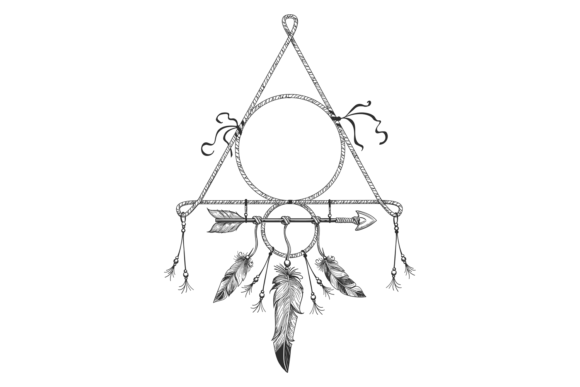 Download Dream Catcher Drawing. Hand Drawn Tribal - Hand drawn Collection